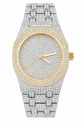 Amazing CZ Full Bustdown Iced Out Watch