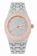Amazing CZ Full Bustdown Iced Out Watch