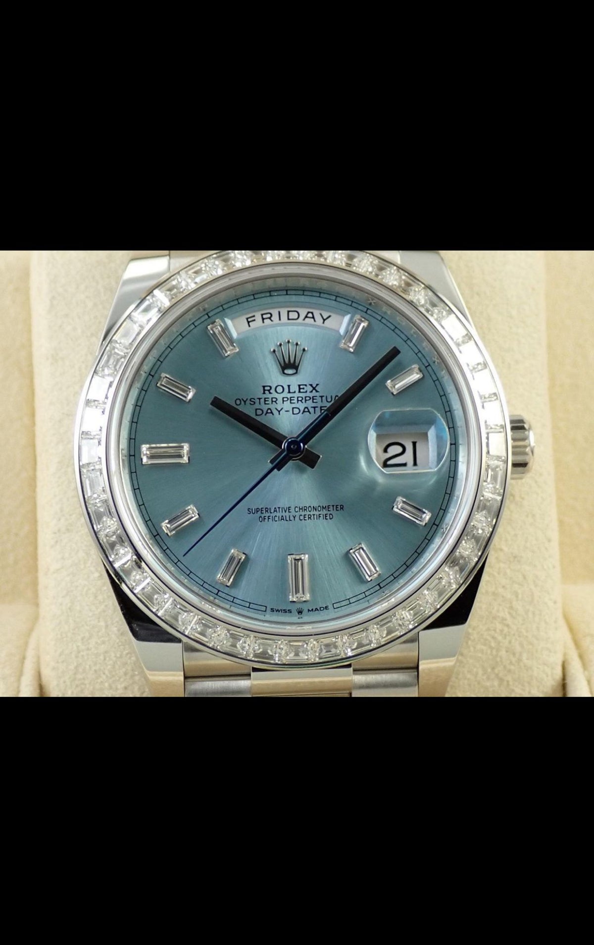 Rolex Moissanite Watch (First Copy)