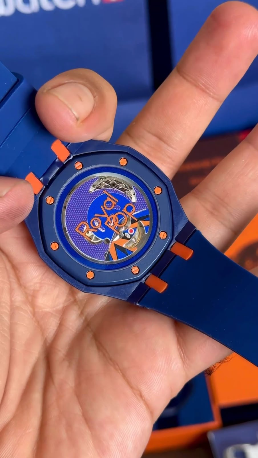 AP x Swatch Royal Pop Watch With Case & Strap