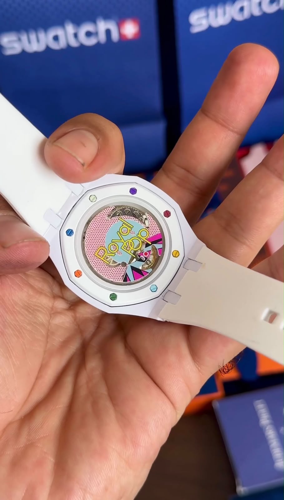 AP x Swatch Royal Pop Watch With Case & Strap